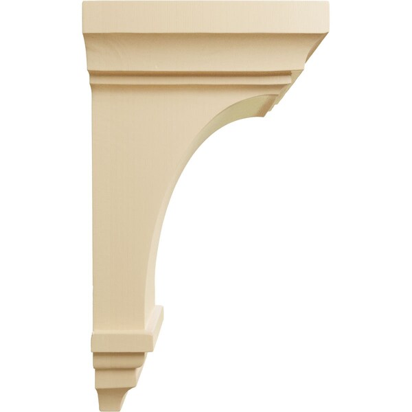 Ekena Millwork 6"W x 6 3/4"D x 12"H Large Jefferson Wood Corbel, Maple - CORW06X06X12JEMA