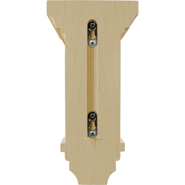 Ekena Millwork 6"W x 6 3/4"D x 12"H Large Jefferson Wood Corbel, Maple - CORW06X06X12JEMA