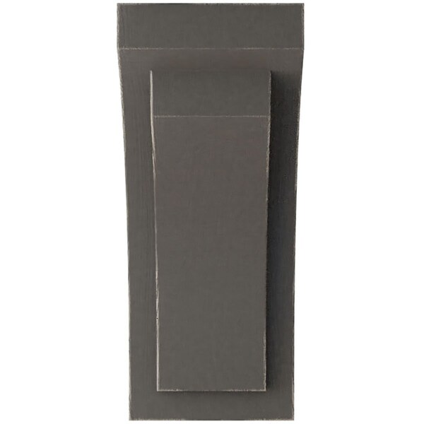 Ekena Millwork 5"W x 6 3/4"D x 12"H Large Felix Wood Vintage Decor Corbel, Reclaimed Grey - CORWD05X06X12FEGY