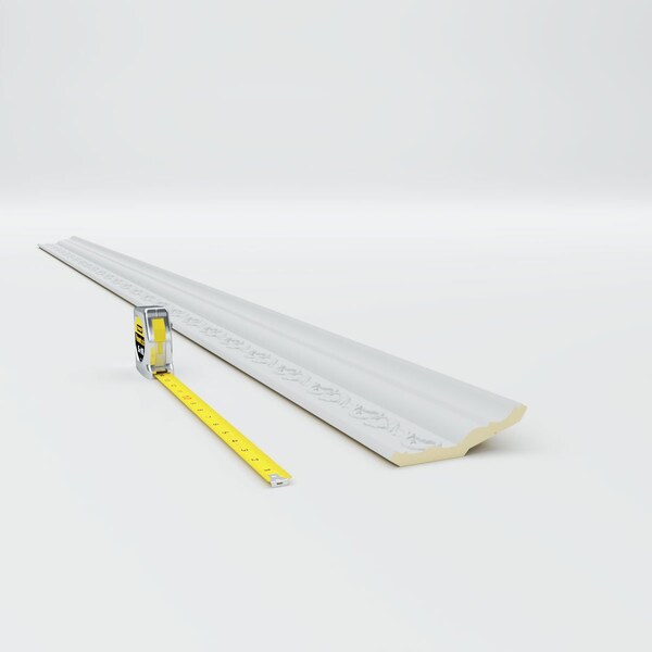 Ekena Millwork 3 5/8"H x 3 5/8"P x 5 1/8"F x 94 1/2"L, (3 1/2" Repeat), Washington Crown Moulding - MLD03X03X05WA