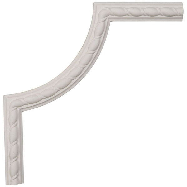 Ekena Millwork 10"W x 10"H x 5/8"P Bulwark Rope Panel Moulding Corner (matches moulding MLD01X00BU) - PML10X10BU