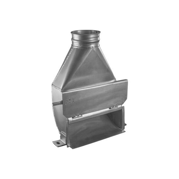 Us Duct US Duct Clamp Together Floor Sweep, 8" Diameter, Galvanized, 18 Gauge - RFS08.G18