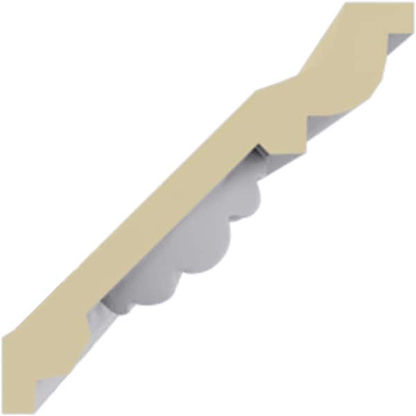 Ekena Millwork 3 1/8"H x 3 1/8"P x 4 1/2"F x 94 1/2"L Butterfly Crown Moulding - MLD03X03X05BT