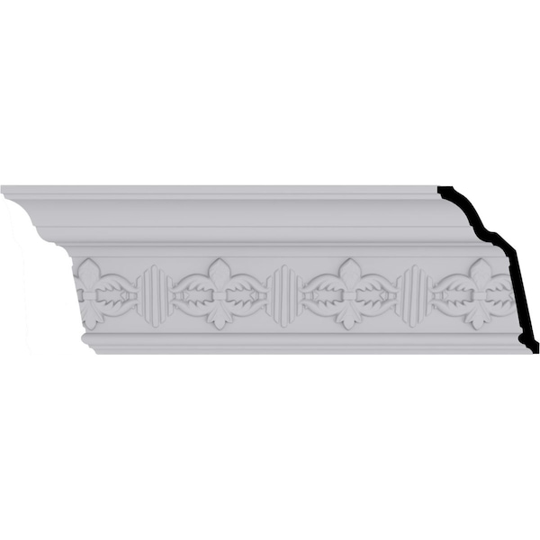 Ekena Millwork 5 1/8"H x 3 1/8"P x 5 7/8"F x 94 1/2"L, (4" Repeat), Victorian Crown Moulding - MLD05X03X05VI