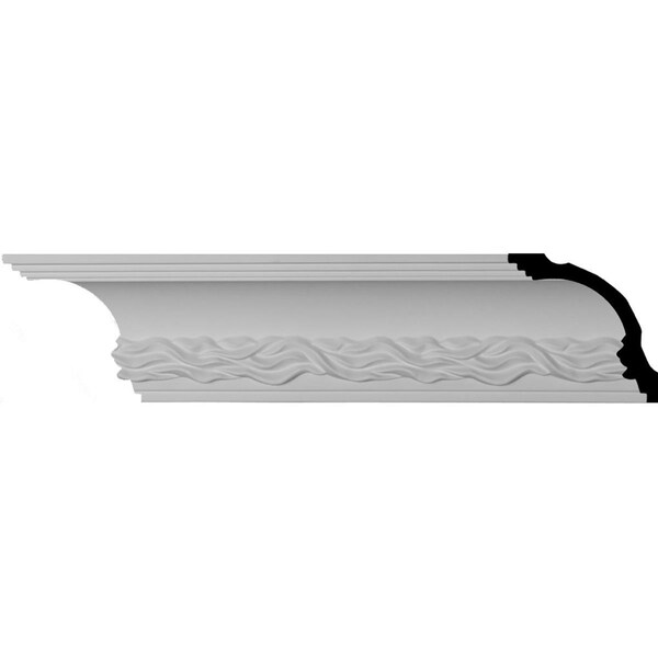 Ekena Millwork SAMPLE - 3 3/4"H x 4 3/4"P x 5 1/4"F x 12"L Baroque Crown Moulding - SAMPLE-MLD04X04X05BQ