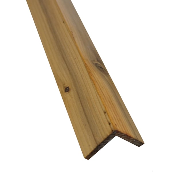 Timberchic Wood, Natural, 48 in L, 1.25 in W, Satin Topcoat - 305