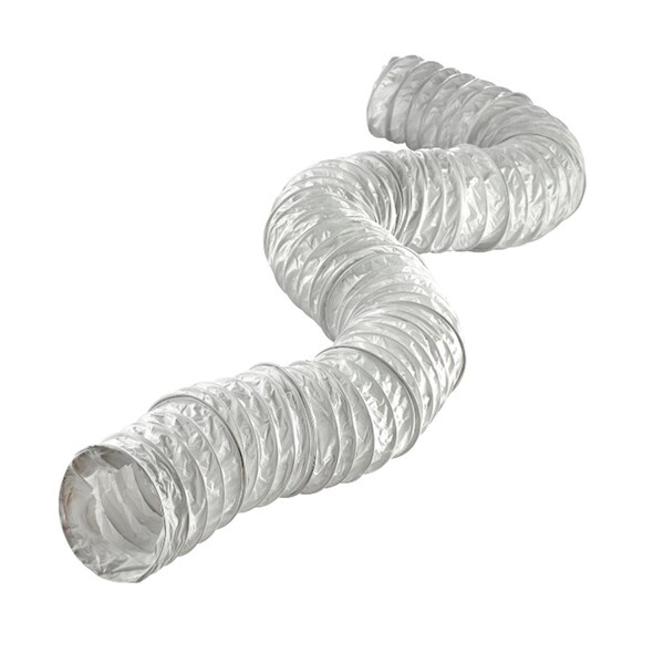 Lambro Industries 4 in. x 8 ft. Flexible White Vinyl Duct, 24PK - 217
