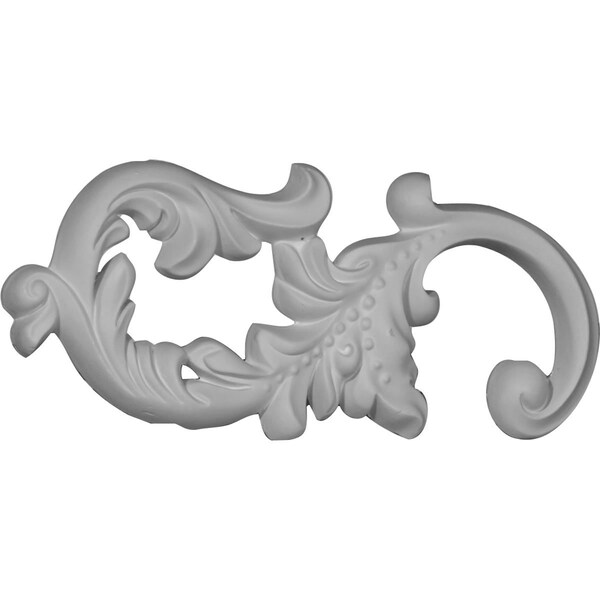Ekena Millwork 8"W x 3 1/8"H x 1/2"P Chateau Onlay, Left - ONL08X03X01CH-L