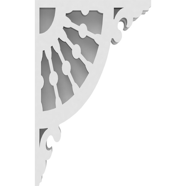 Ekena Millwork Wagon Wheel Architectural Grade PVC Corbel, 1 7/8"W X 5"D X 8"H - CORP01X05X08WW