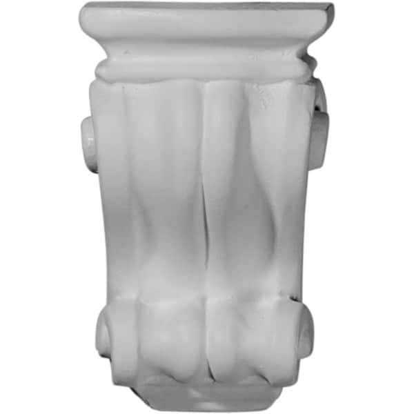 Ekena Millwork 3 1/8"W x 3"D x 5 1/4"H Traditional Cole Pilaster Corbel - COR03X03X06CO