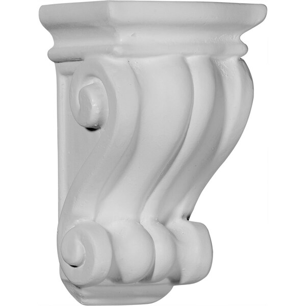 Ekena Millwork 3 1/8"W x 3"D x 5 1/4"H Traditional Cole Pilaster Corbel - COR03X03X06CO