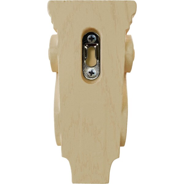 Ekena Millwork 3"W x 1 3/4"D x 6"H Extra Small Traditional Pilaster Wood Corbel, Maple - CORW03X02X06PTMA