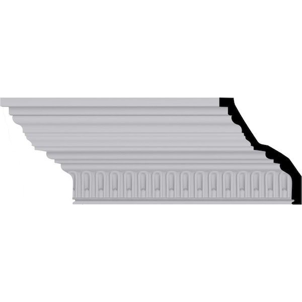 Ekena Millwork Ceiling Medallion, Polyurethane, 94-1/2 in L, 6-1/2 in H, Factory Primed - MLD06X05X08BE