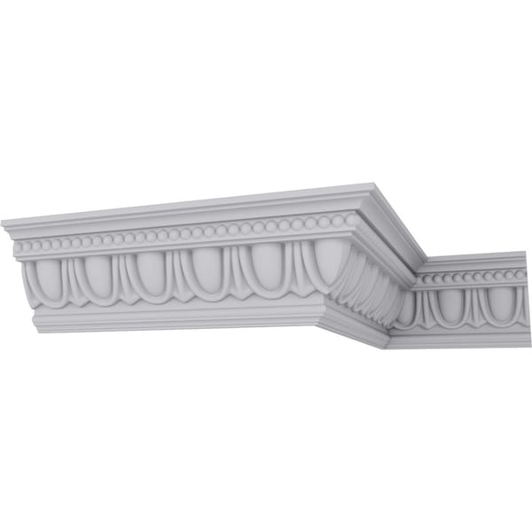 Ekena Millwork 7 1/4"H x 5"P x 8 3/4"F x 94 1/2"L, (4" Repeat), Egg and Dart Crown Moulding - MLD07X05X08EG