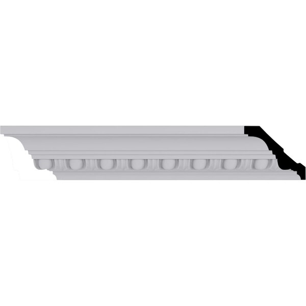 Ekena Millwork 2 3/4"H x 3 1/8"P x 4 1/4"F x 94 1/2"L Egg & Dart Crown Moulding - MLD02X03X04EG