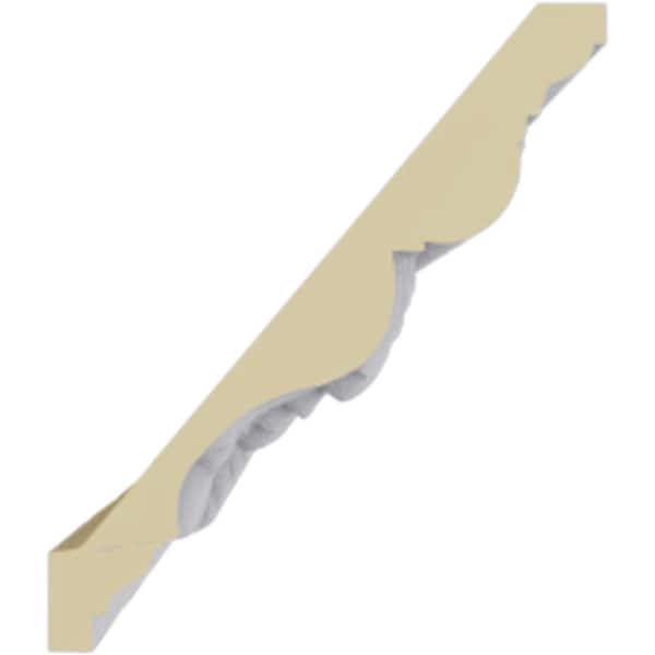 Ekena Millwork 4 1/2"H x 3 7/8"P x 6"F x 94 1/2"L Colton Egg & Dart Acanthus Crown Moulding - MLD04X03X06CO