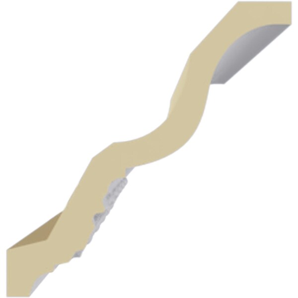 Ekena Millwork 3 1/2"H x 3 3/8"P x 4 3/4"F x 94 1/2"L, (3 1/4" Repeat), Cornelia Crown Moulding - MLD03X03X04CN