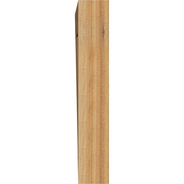 Ekena Millwork Olympic Traditional Rough Sawn Bracket, Western Red Cedar, 4"W x 24"D x 24"H - BKT04X24X24OLY01RWR