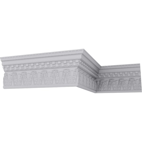 Ekena Millwork 11 7/8"H x 4"P x 12 5/8"F x 94 1/2"L Chesterfield Dentil & Egg Crown Moulding - MLD11X04X12CH