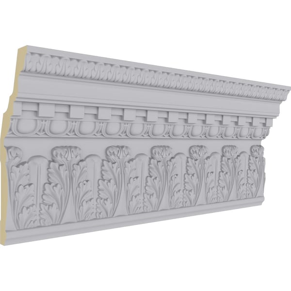 Ekena Millwork 11 7/8"H x 4"P x 12 5/8"F x 94 1/2"L Chesterfield Dentil & Egg Crown Moulding - MLD11X04X12CH