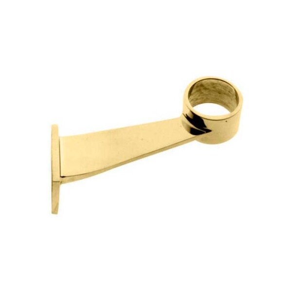 Lavi Industries Lavi Industries, Contemporary Bracket, for 2" Tubing, Polished Brass - 00-406/2