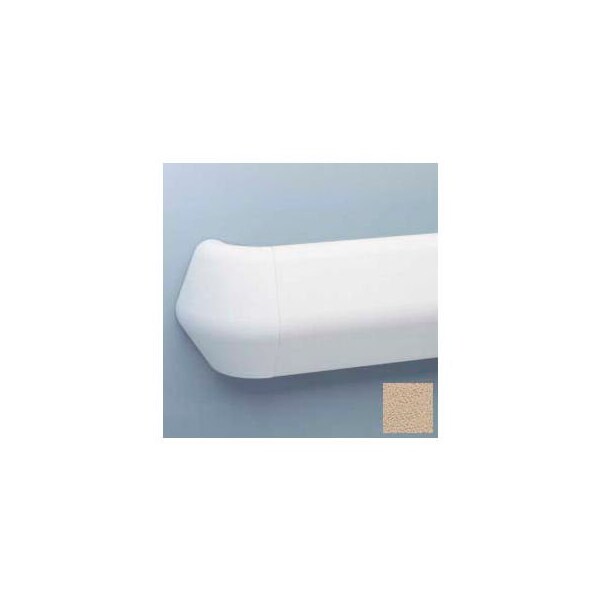 Pawling Flex-Action Triangular Handrail/Wall Guard, 5 3/8" Face, Aluminum Retainer, 12' Long, Tan - BR-800-12-3