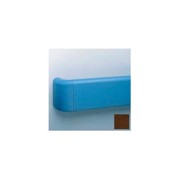 Pawling Aluminum-Reinforced Return For Br-530 Handrail, Brown - BR-535-0-4