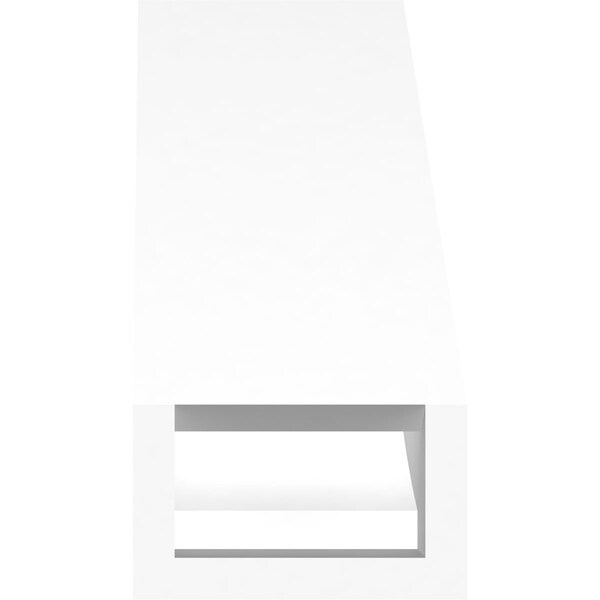 Ekena Millwork 3-in. W x 6-in. D x 6-in. H Baker Architectural Grade PVC Knee Brace - BRCP03X06X06BKR