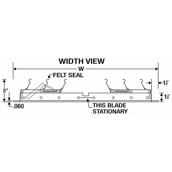 Dayton 24 in Whole House Fan Premium Ceiling Truss Shutter / Ceiling Shutter - 3HHR6