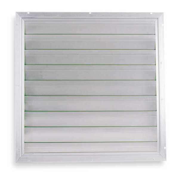 Dayton 30 in 32.75"H-W Alu Universal Backdraft Dampr, 31 in x 31 in, Aluminum - 3HHT1