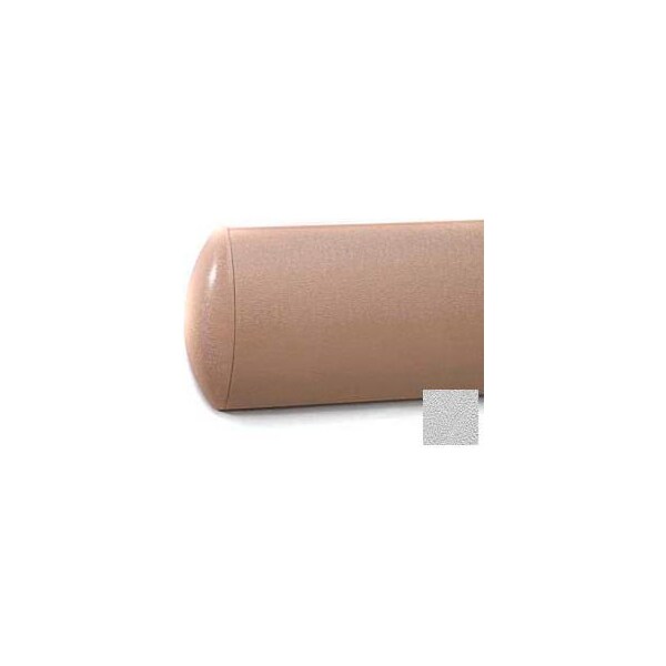 Pawling Crescent Shaped Wall Guard W/Rec. Plastic Clip Retainer System, 5"H x 12'L, Silver Gray - WG-5C-12-210