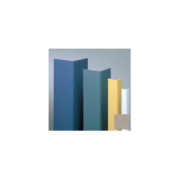 Pawling Vinyl Surface Mounted Corner Guard, 90Deg Corner, 3/4" Wings, 4'H, Chinchilla, Vinyl - CGU-34-4-297