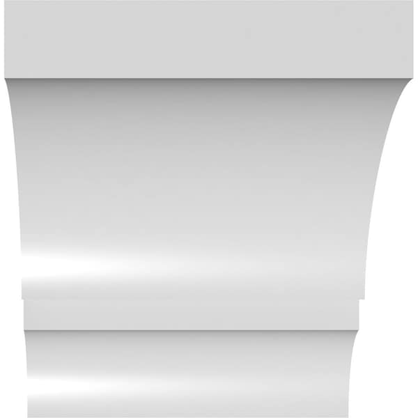 Ekena Millwork 3 1/2-in. W x 40-in. D x 40-in. H Balboa Architectural Grade PVC Knee Brace - BRCP035X40X40BOA