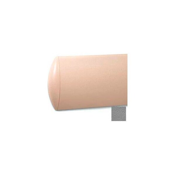 Pawling Crescent Shaped Wall Guard, Aluminum Retainer, 8"H x 12'L, Gray - WG-7-12-5