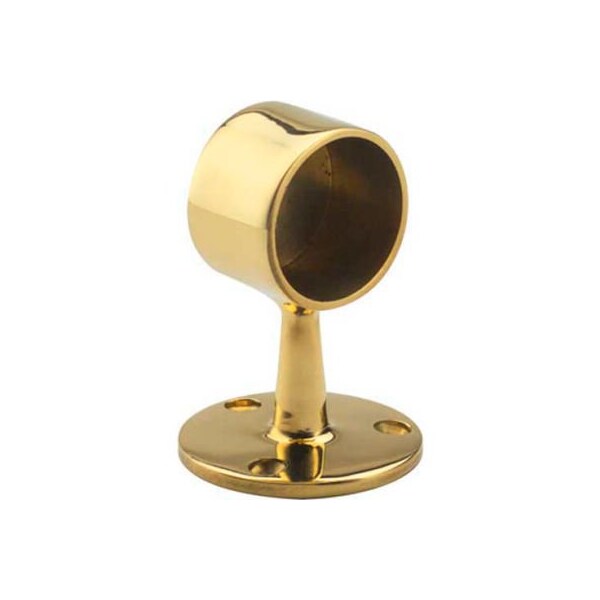 Lavi Industries Lavi Industries, Flush End Post, for 1.5" Tubing, Polished Brass - 00-340/1H