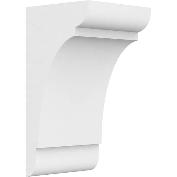 Ekena Millwork Standard Olympic Architectural Grade PVC Corbel, 5"W x 5"D x 10"H - CORP05X05X10OLY