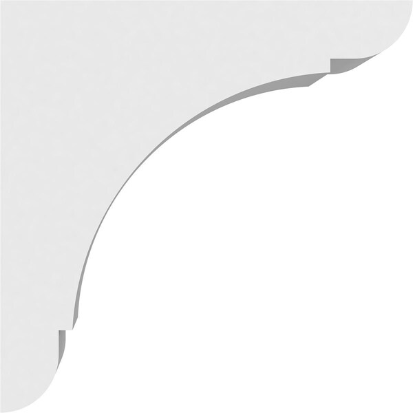 Ekena Millwork Standard Olympic Architectural Grade PVC Corbel, 7"W x 12"D x 12"H - CORP07X12X12OLY