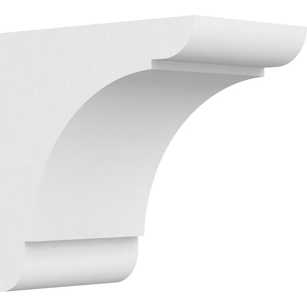 Ekena Millwork Standard Olympic Architectural Grade PVC Corbel, 7"W x 12"D x 12"H - CORP07X12X12OLY