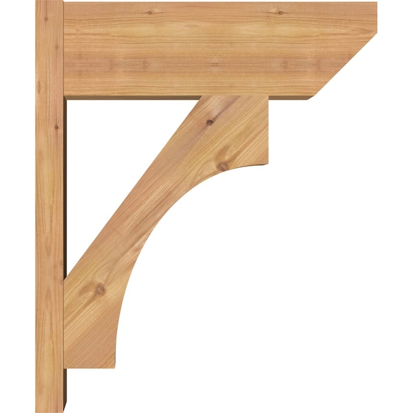 Ekena Millwork Westlake Slat Smooth Outlooker, Western Red Cedar, 7 1/2"W x 20"D x 24"H - OUT08X20X24WTL06SWR