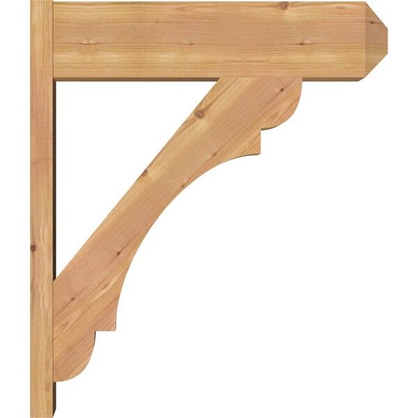 Ekena Millwork Olympic Smooth Craftsman Outlooker, Western Red Cedar, 7 1/2"W x 26"D x 30"H - OUT08X26X30OLY04SWR