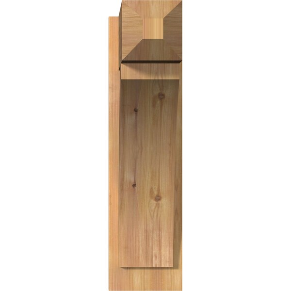 Ekena Millwork Thorton Smooth Craftsman Outlooker, Western Red Cedar, 7 1/2"W x 20"D x 28"H - OUT08X20X28THR04SWR