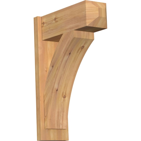 Ekena Millwork Thorton Smooth Craftsman Outlooker, Western Red Cedar, 7 1/2"W x 20"D x 28"H - OUT08X20X28THR04SWR