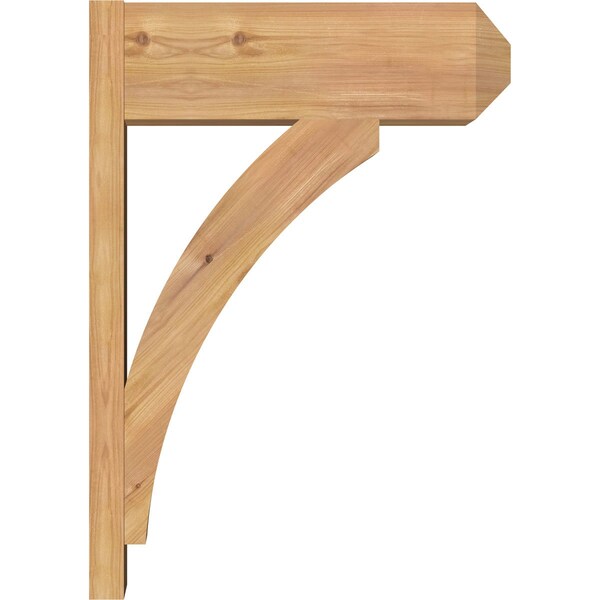 Ekena Millwork Thorton Smooth Craftsman Outlooker, Western Red Cedar, 7 1/2"W x 20"D x 28"H - OUT08X20X28THR04SWR