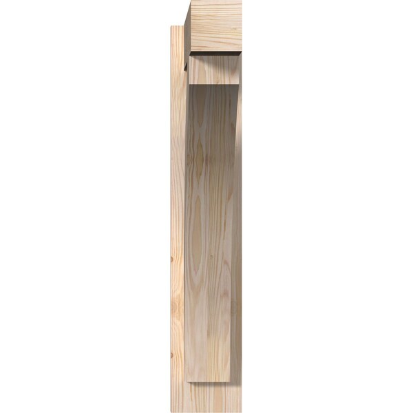 Ekena Millwork Thorton Block Smooth Outlooker, Douglas Fir, 5 1/2"W x 22"D x 30"H - OUT06X22X30THR05SDF
