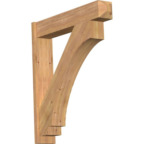 Ekena Millwork Imperial Craftsman Smooth Outlooker, Western Red Cedar, 7 1/2"W x 38"D x 42"H - OUT08X38X42IMP04SWR