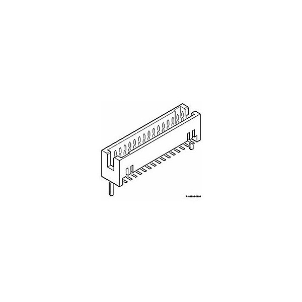 Conector de placa FCI, 60 contactos, 2 filas, macho, recto, paso de 0.05 pulgadas, terminal montado en superficie - 87401-130.