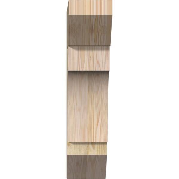 Ekena Millwork Westlake Slat Rough Sawn Bracket, Douglas Fir, 6"W x 18"D x 26"H - BKT06X18X26WTL06RDF