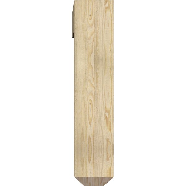 Ekena Millwork Legacy Craftsman Rough Sawn Bracket w/ Offset Brace, Douglas Fir, 8"W x 34"D x 38"H - BKT0806X34X38LEC04RDF