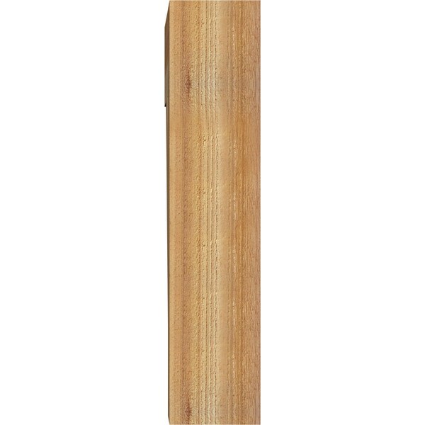 Ekena Millwork Imperial Block Rough Sawn Bracket, Western Red Cedar, 6"W x 20"D x 28"H - BKT06X20X28IMP05RWR