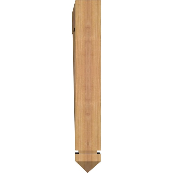 Ekena Millwork Funston Arts & Crafts Smooth Bracket, Western Red Cedar, 3 1/2"W x 24"D x 24"H - BKT04X24X24FST03SWR